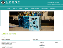 Tablet Screenshot of mergeartstudio.com